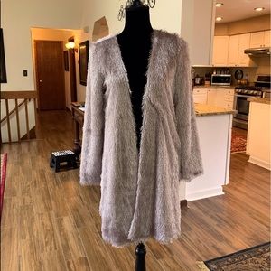 NWOT J.O.A. Los Angeles Fuzzy Coat.